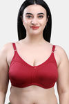 Maroon Clothing Double Layered Non Wired Full Coverage T-Shirt Bra (Pack of 2) - Multicolor — thumbnail 6